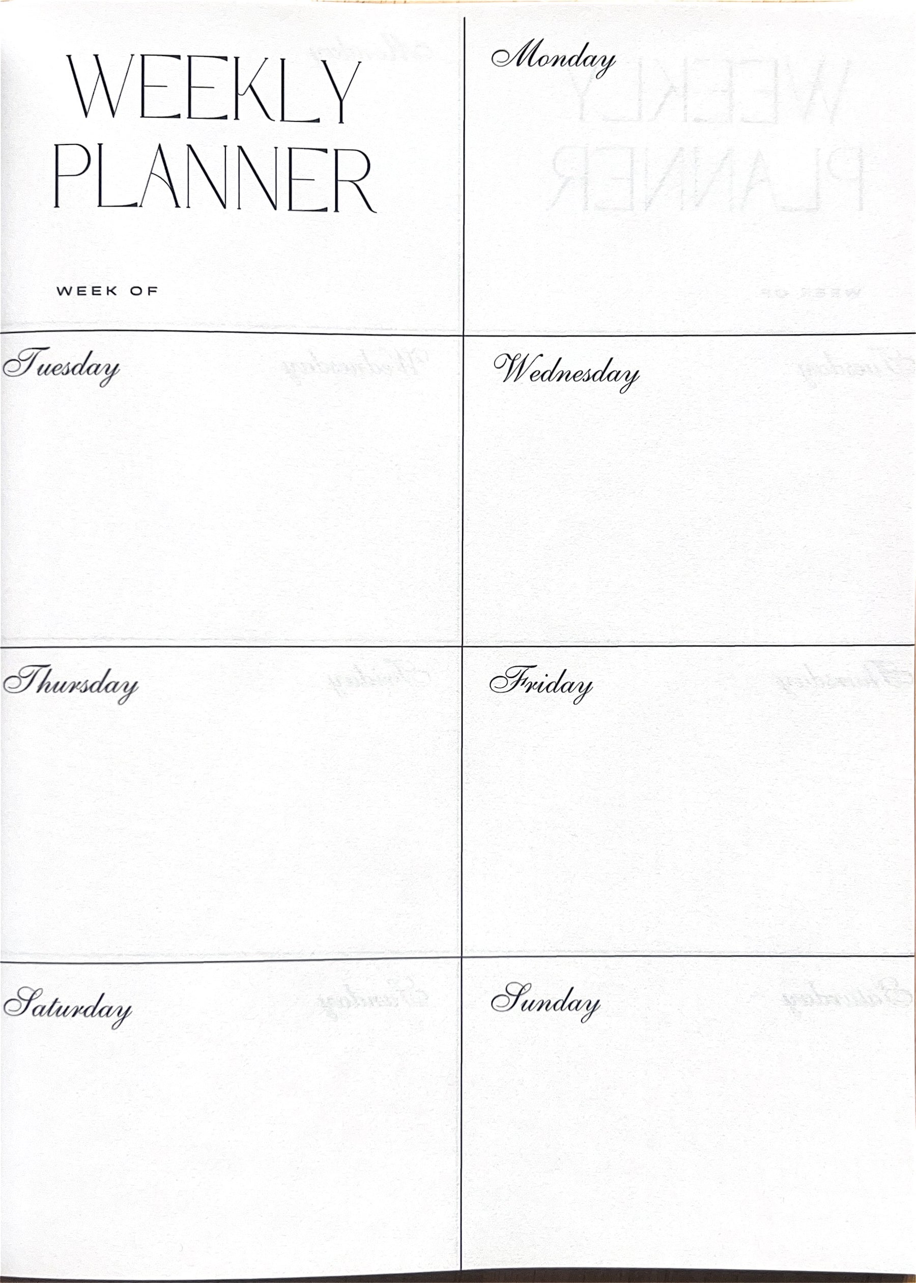 Kids Weekly Planner