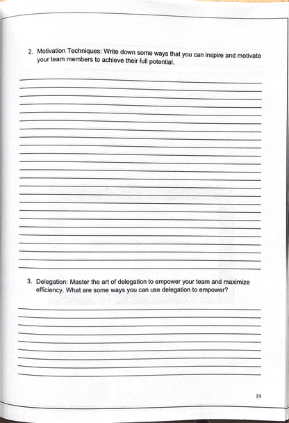 Leadership Development Workbook For Adults